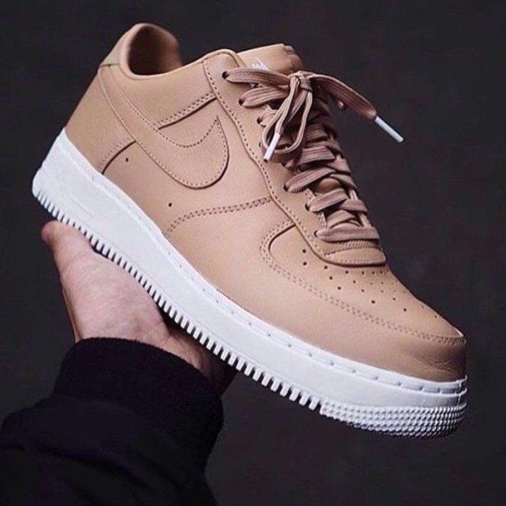 Nude Air Force 1s low tops Sage